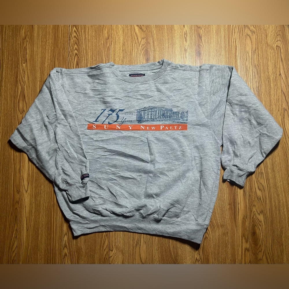 Jansport Vintage Grey Sweatshirt Suny New paltz